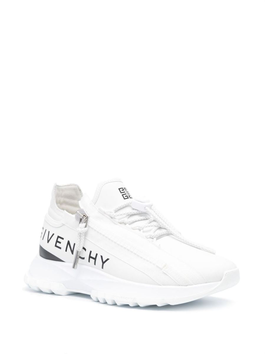 SPECTRE LOGO-PRINT LEATHER SNEAKERS-GIVENCHY-Verso