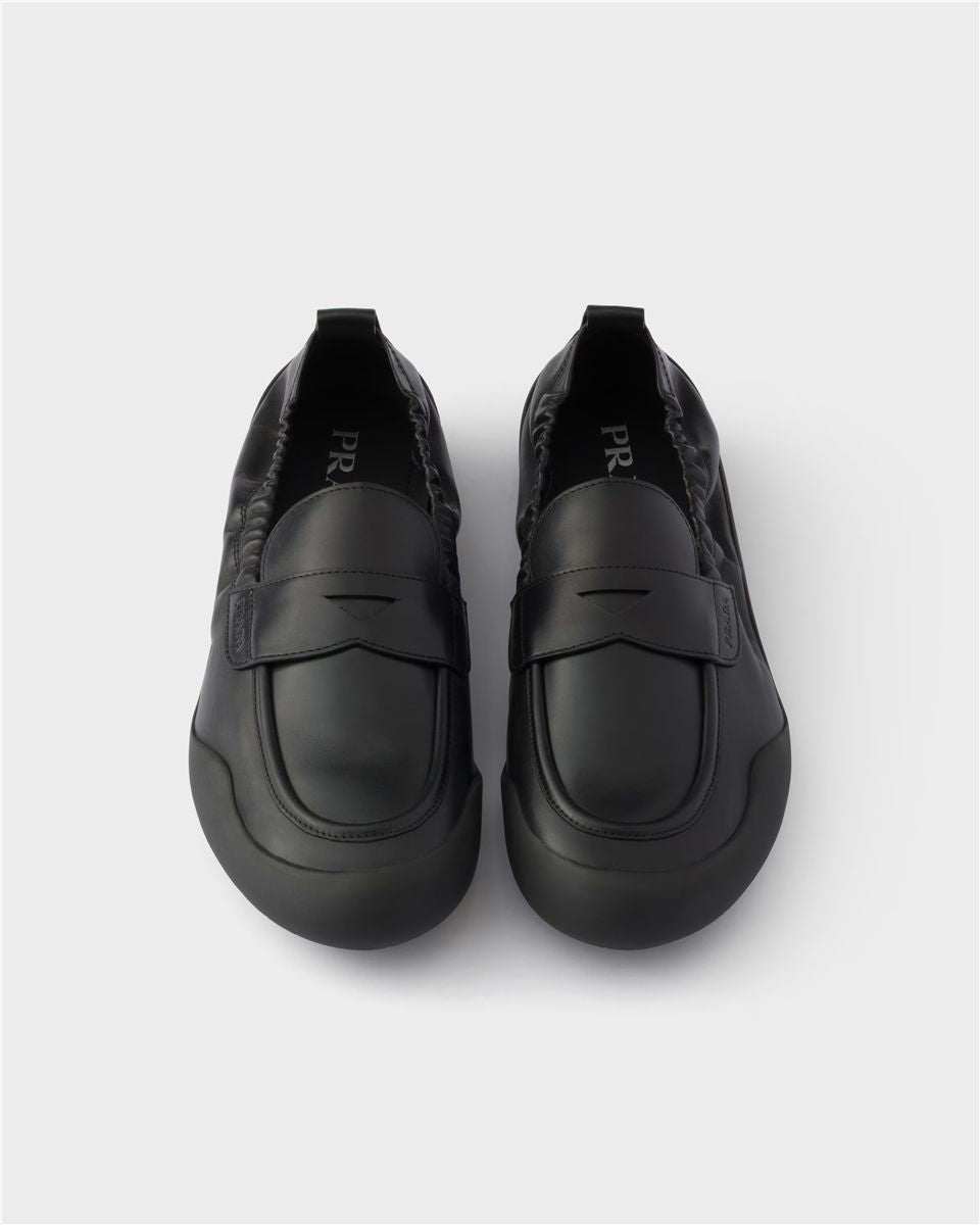 Speedrock leather loafers-PRADA-Verso