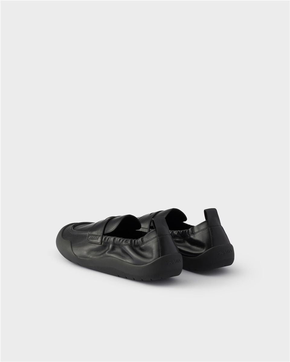 Speedrock leather loafers-PRADA-Verso