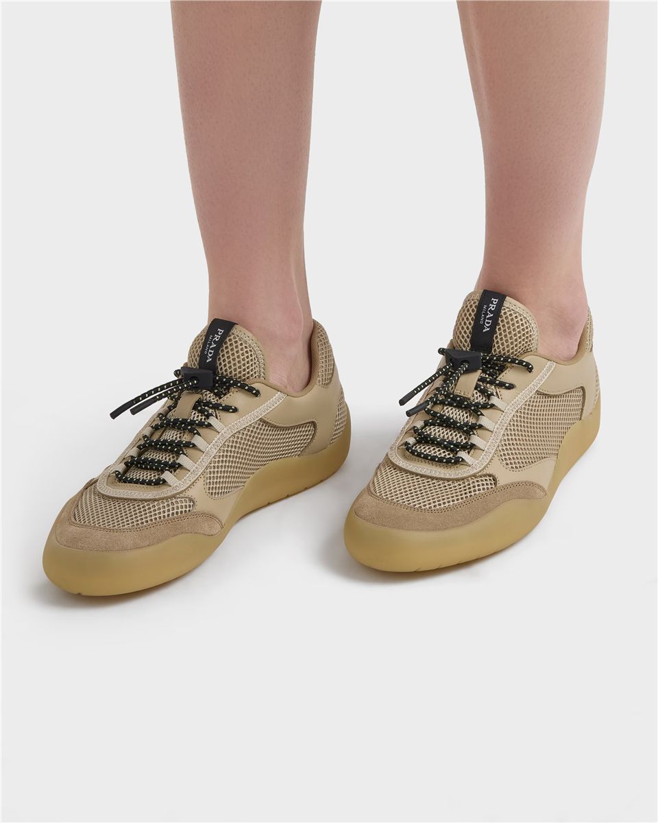 Speedrock mesh fabric sneakers-PRADA-Verso