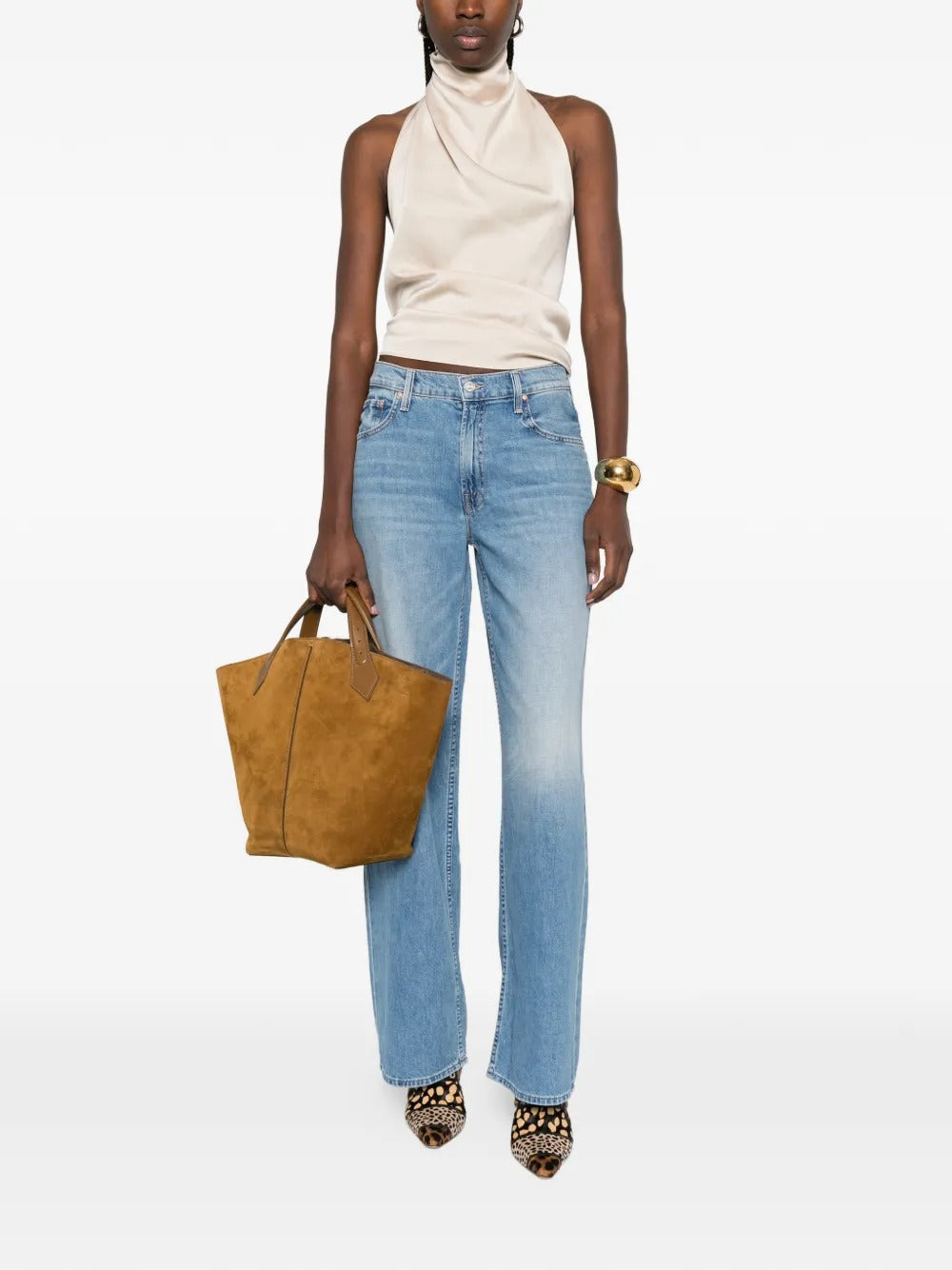 Spinner Zip Sneak Wide-Leg Jeans-MOTHER-Verso
