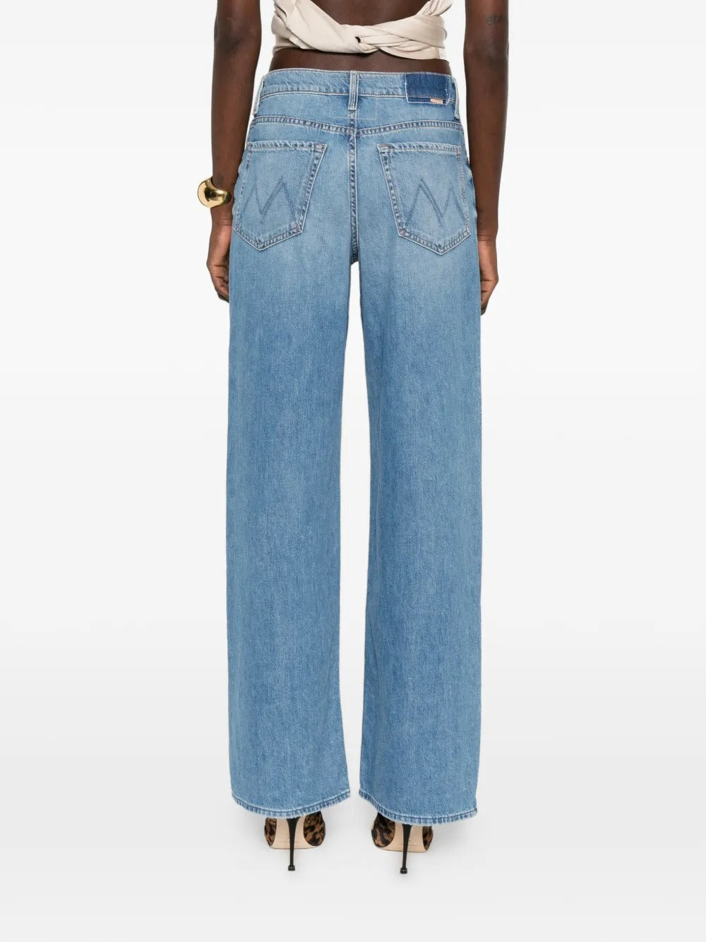 Spinner Zip Sneak Wide-Leg Jeans-MOTHER-Verso