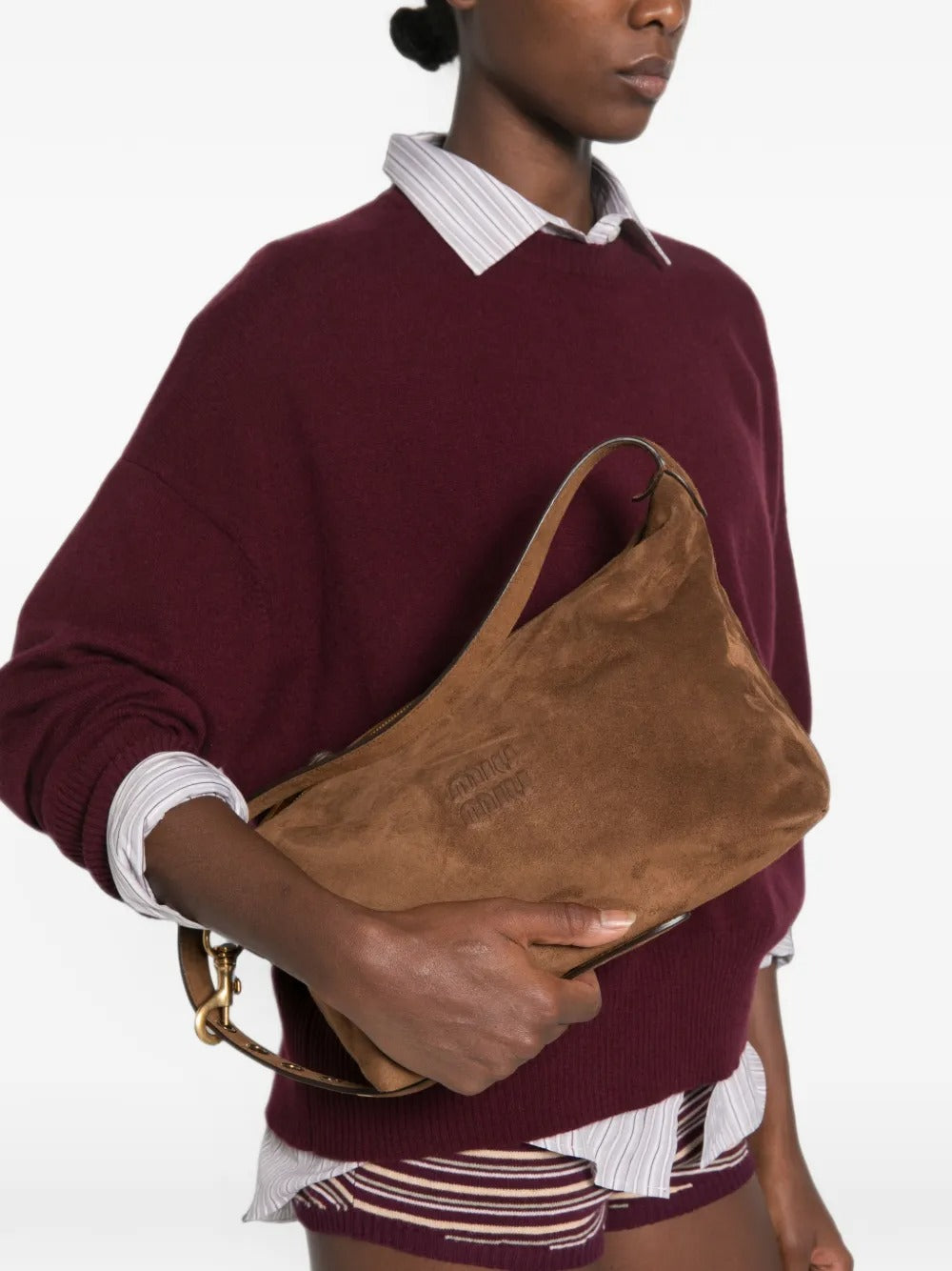 Spirit suede shoulder bag-MIU MIU-Verso