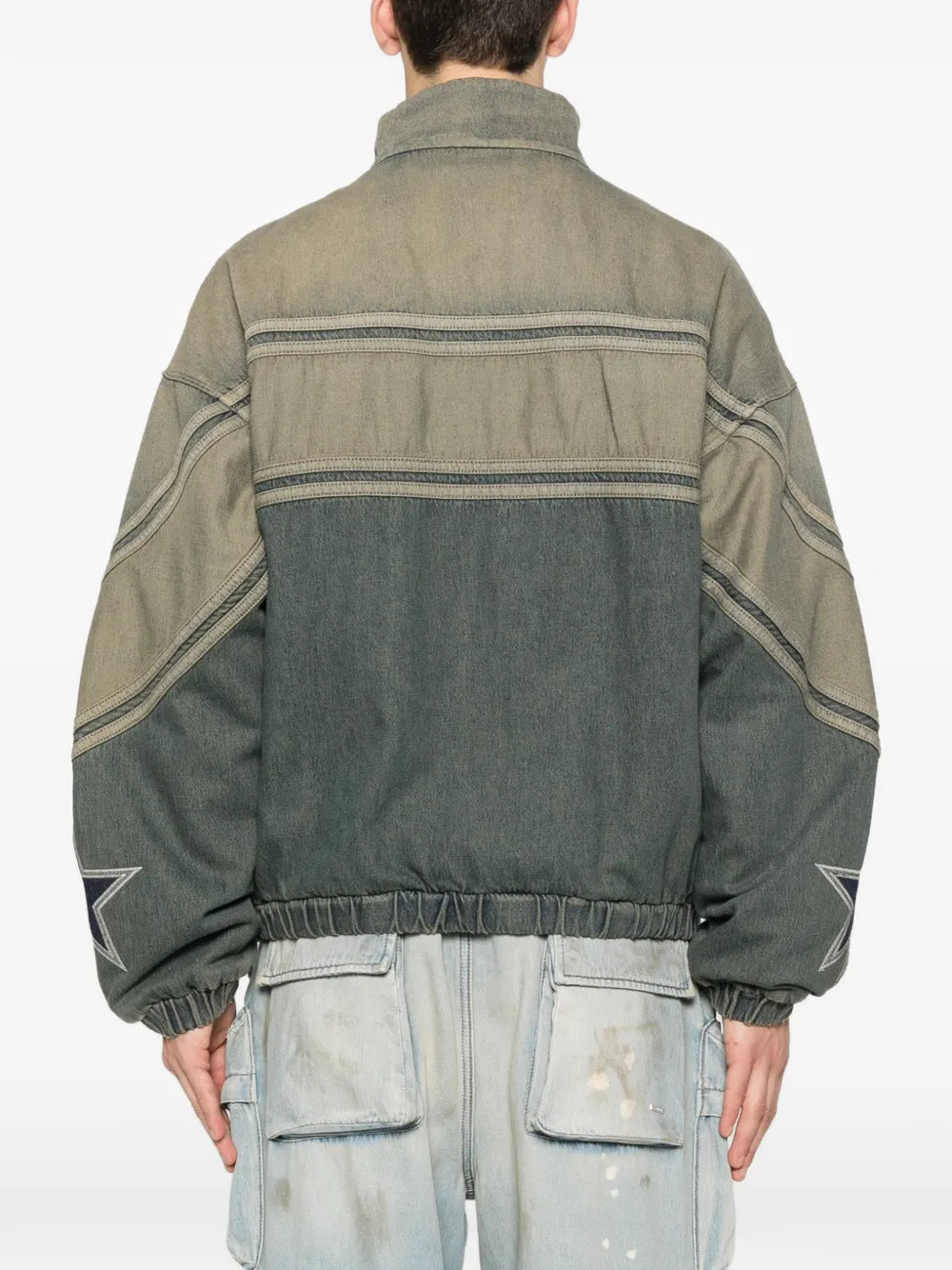 Sport zip-up denim jacket-AMIRI-Verso