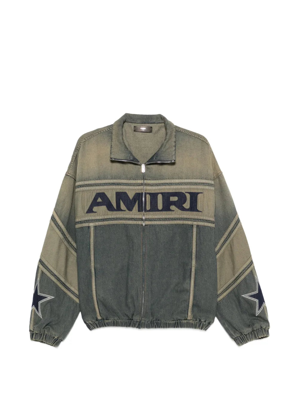 Sport zip-up denim jacket-AMIRI-Verso