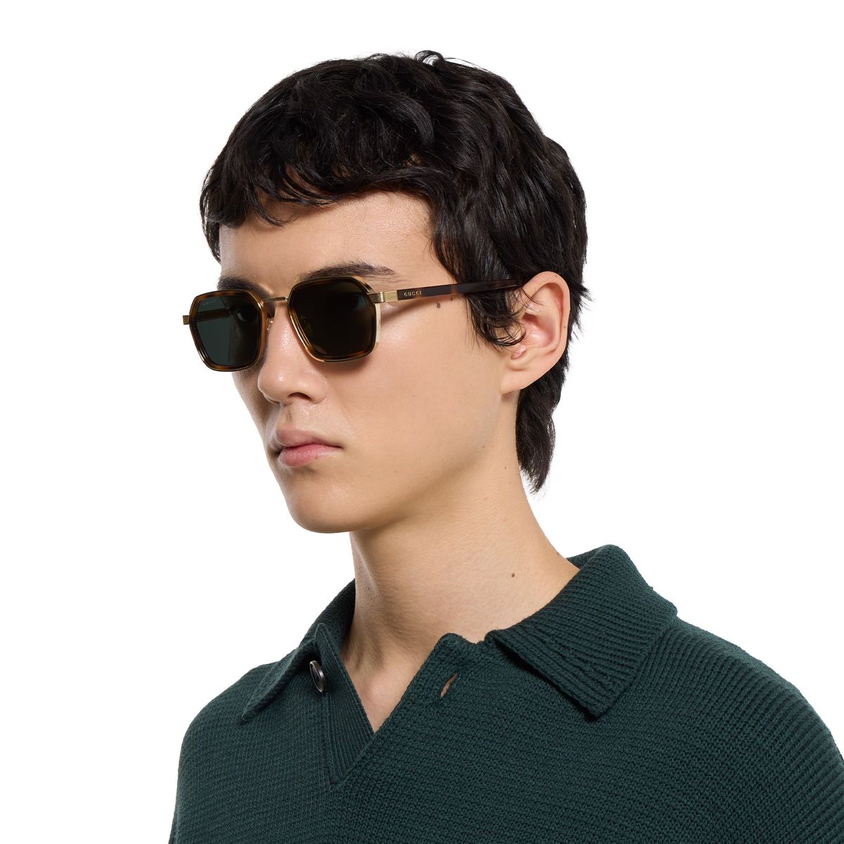 Square frame sunglasses-GUCCI-Verso