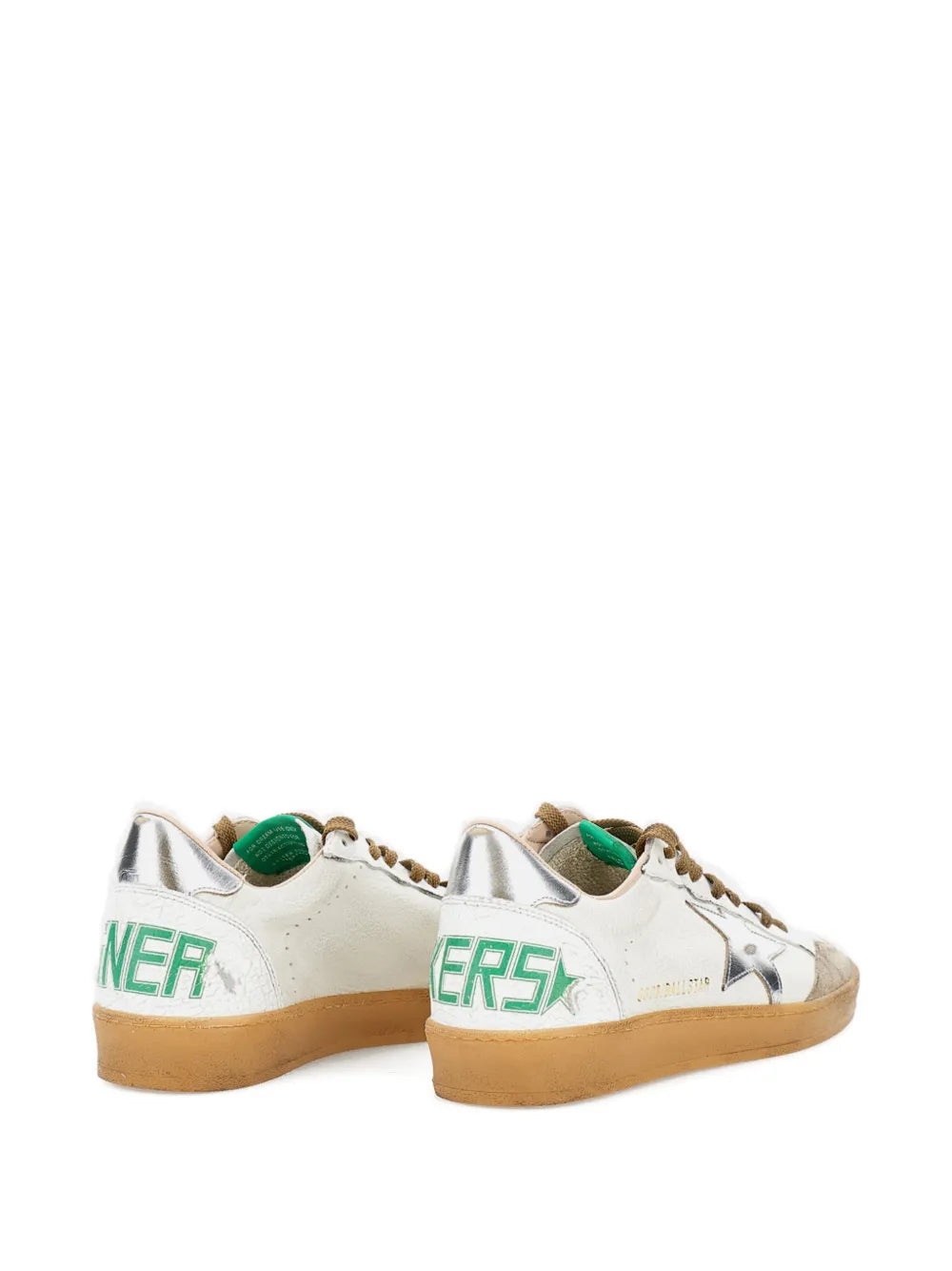 Star-applique leather sneakers-GOLDEN GOOSE-Verso