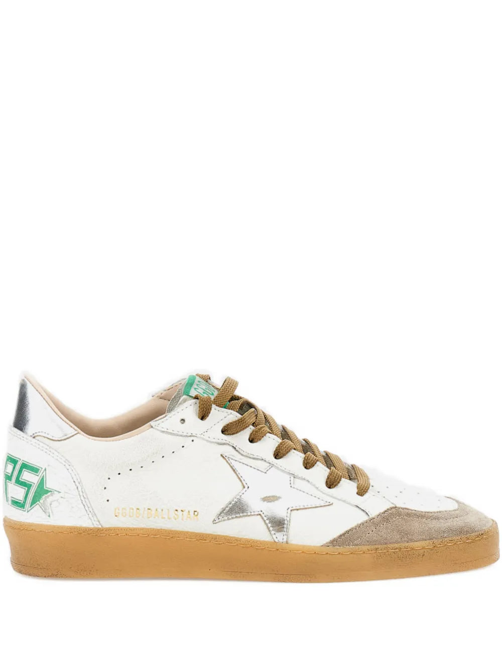 Star-applique leather sneakers-GOLDEN GOOSE-Verso