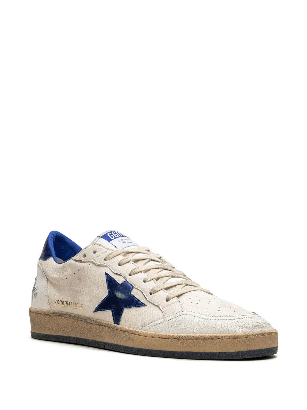 Star-detail leather low-top sneakers-GOLDEN GOOSE-Verso