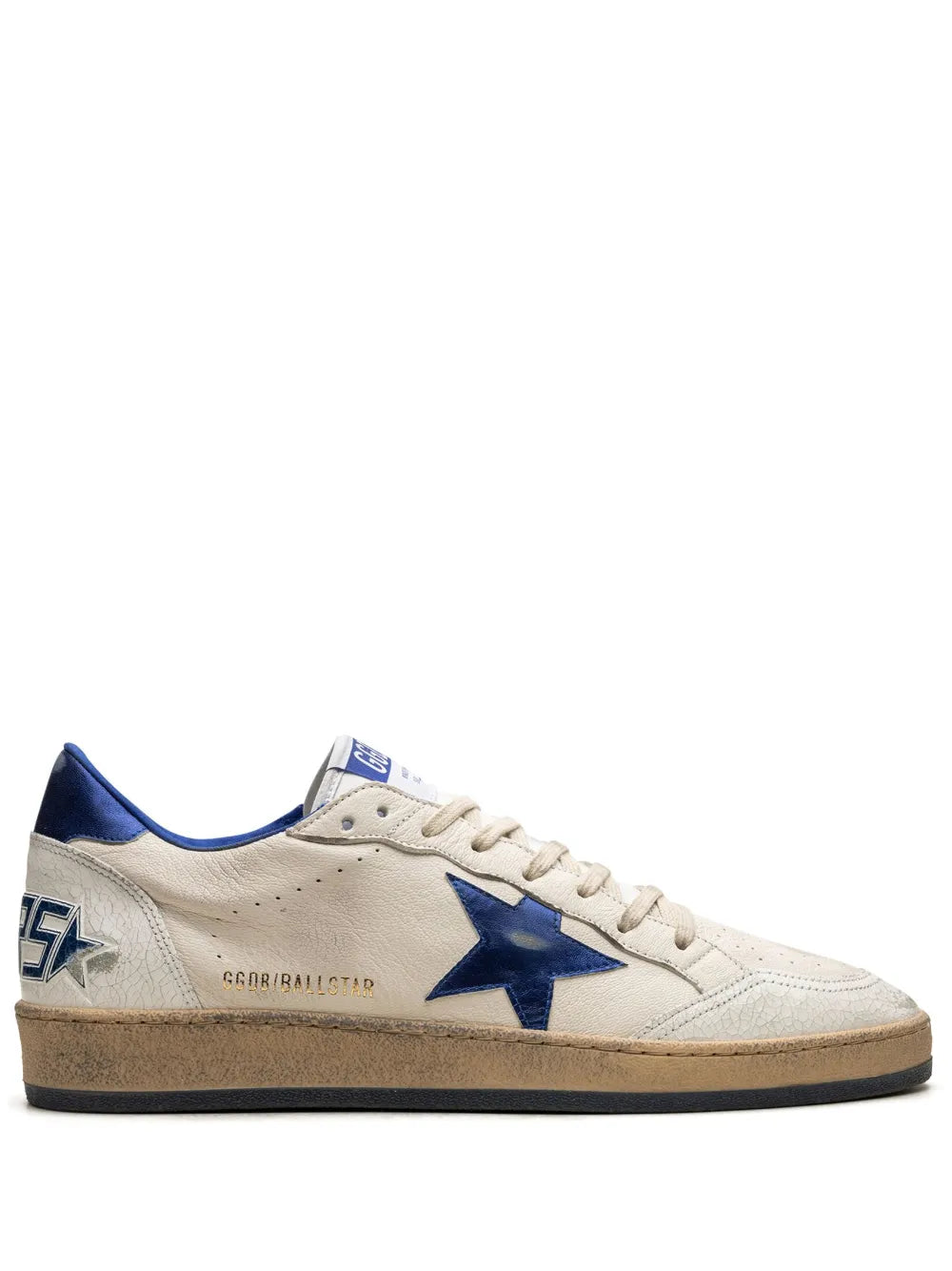 Star-detail leather low-top sneakers-GOLDEN GOOSE-Verso