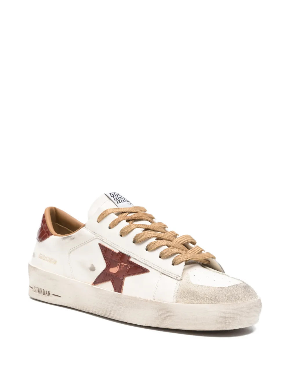 Stardan leather star-motif sneakers-GOLDEN GOOSE-Verso