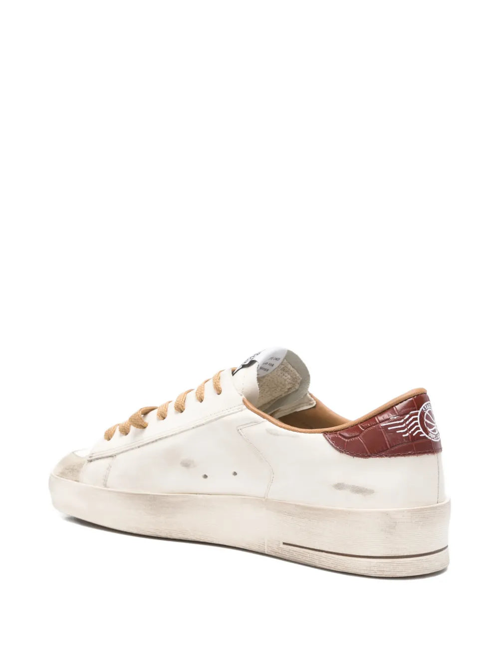 Stardan leather star-motif sneakers-GOLDEN GOOSE-Verso