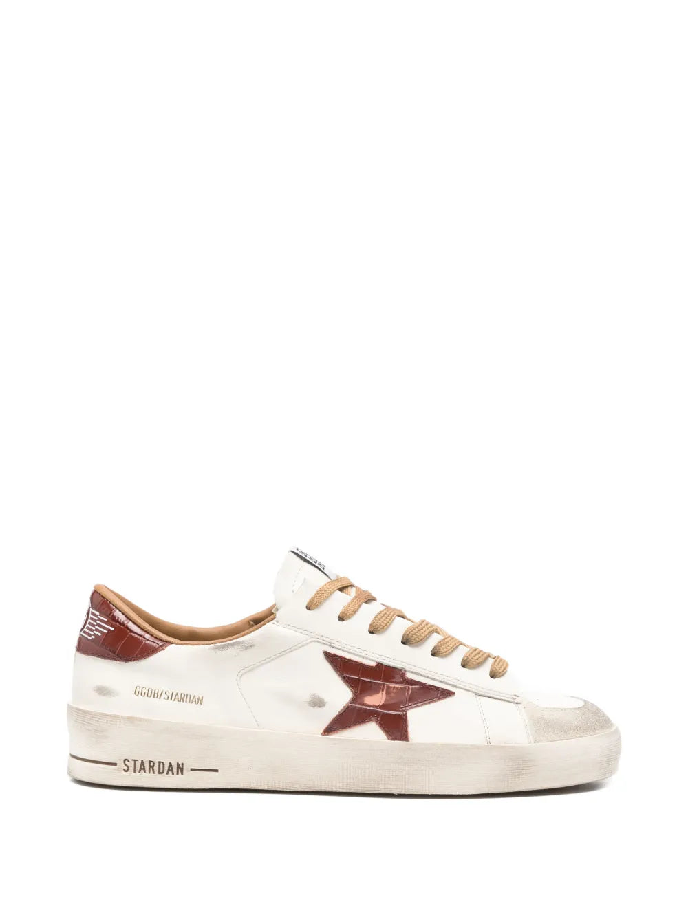 Stardan leather star-motif sneakers-GOLDEN GOOSE-Verso
