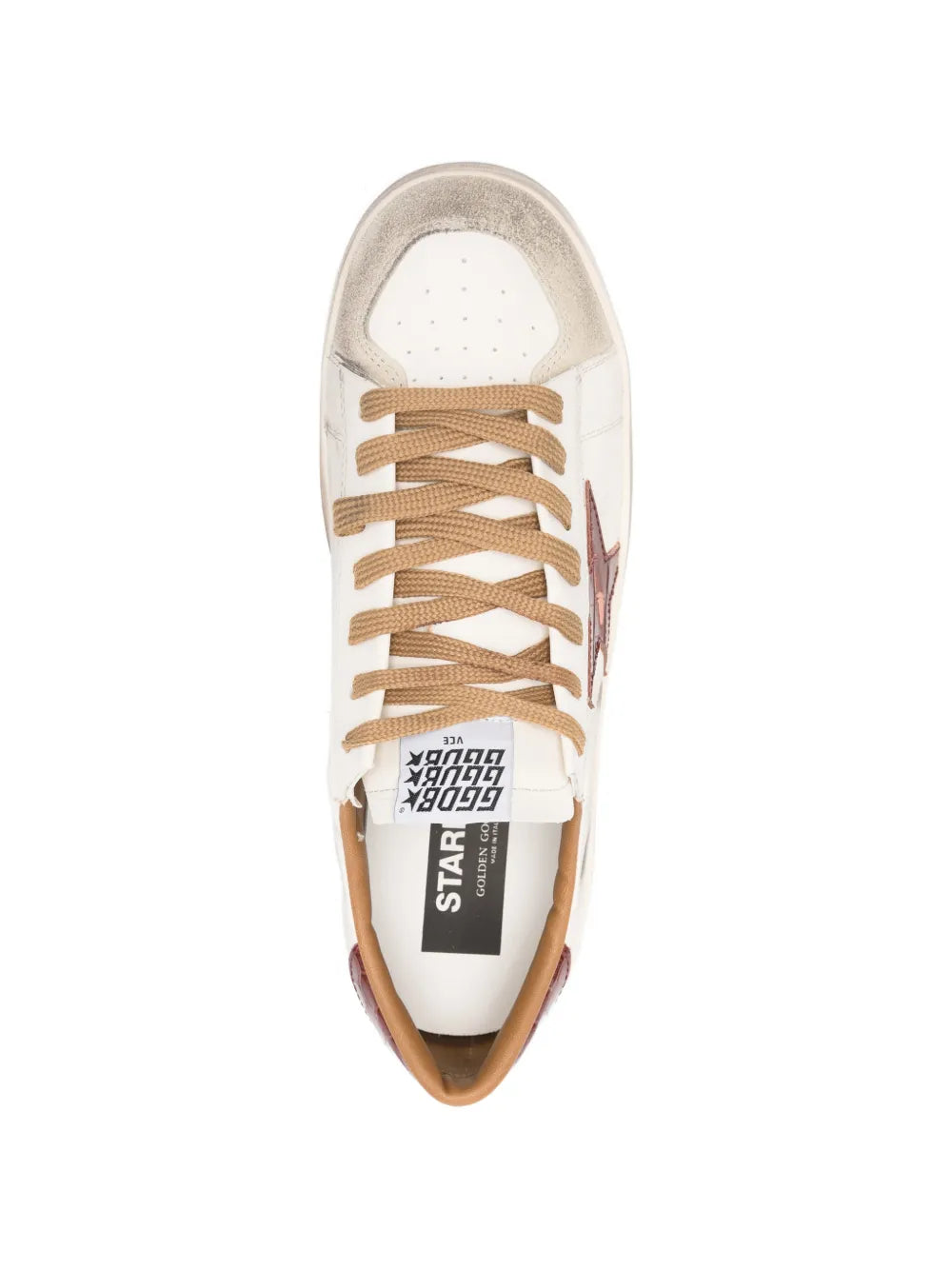 Stardan leather star-motif sneakers-GOLDEN GOOSE-Verso