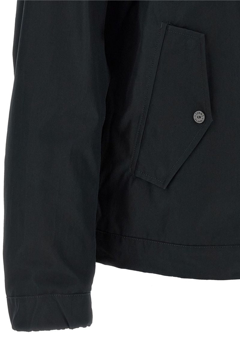 Stone island logo patch zip-up jacket-STONE ISLAND-Verso