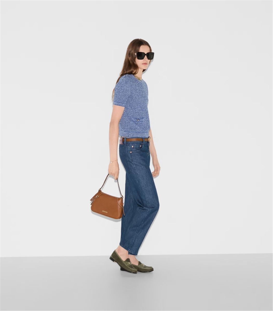 STRAIGHT FIT DENIM PANTS - GUCCI - Verso