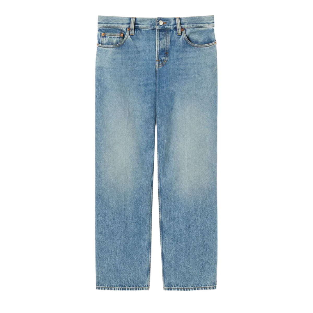 STRAIGHT FIT DENIM PANTS-GUCCI-Verso