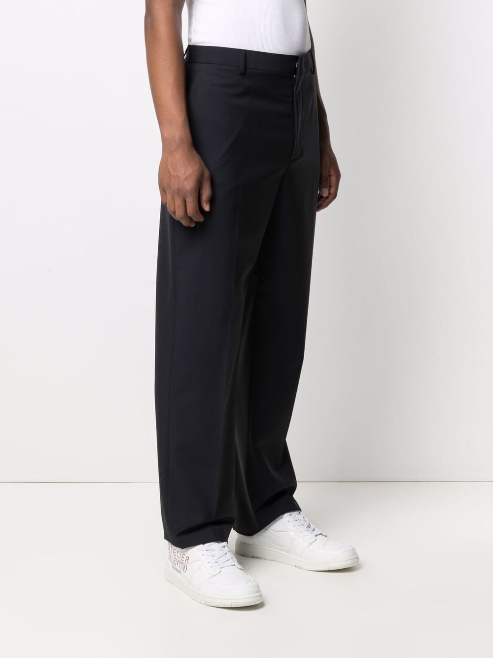 Straight-leg tailored trousers-VALENTINO-Verso