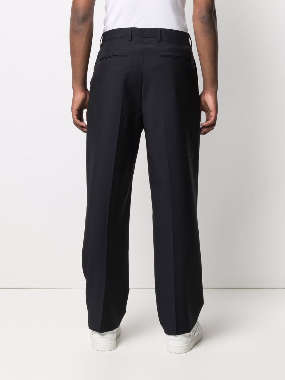 Straight-leg tailored trousers-VALENTINO-Verso