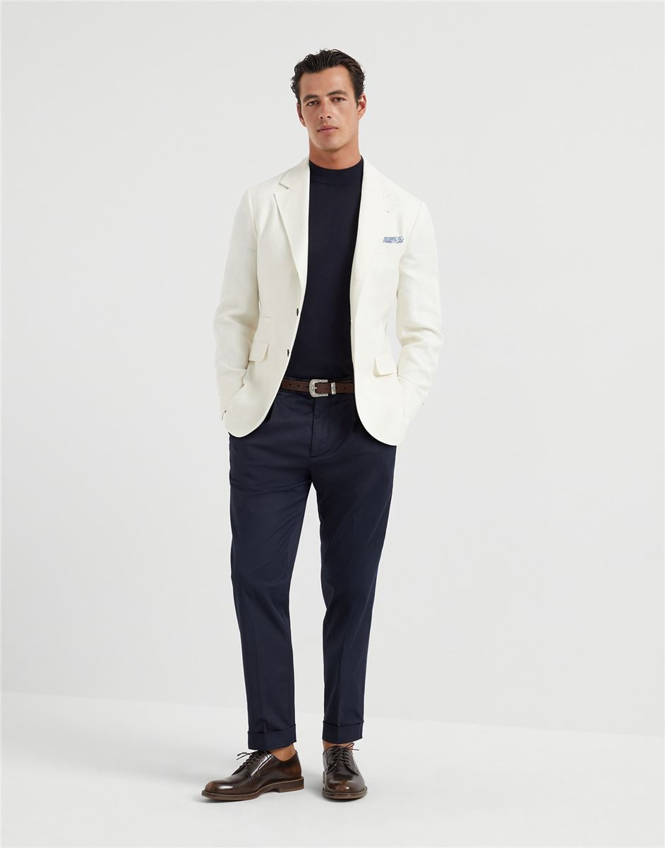straight-leg trousers-BRUNELLO CUCINELLI-Verso