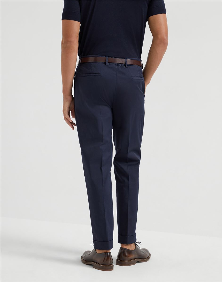 straight-leg trousers-BRUNELLO CUCINELLI-Verso
