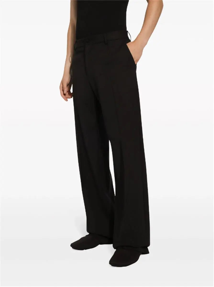 STRAIGHT-LEG WOOL TROUSERS DOLCE & GABBANA