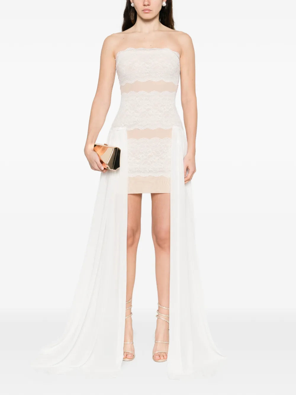 Strapless mini dress