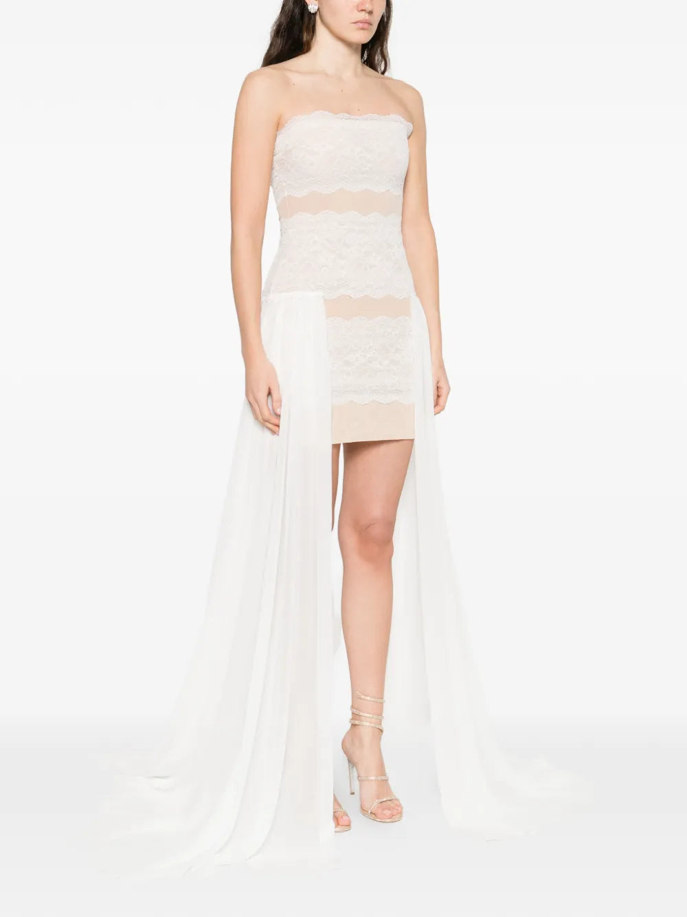 Strapless mini dress