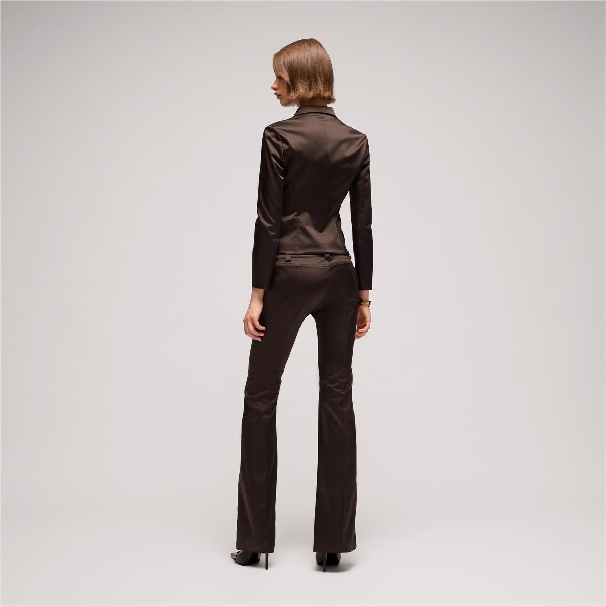 Stretch acetate duchesse jacket-GUCCI-Verso