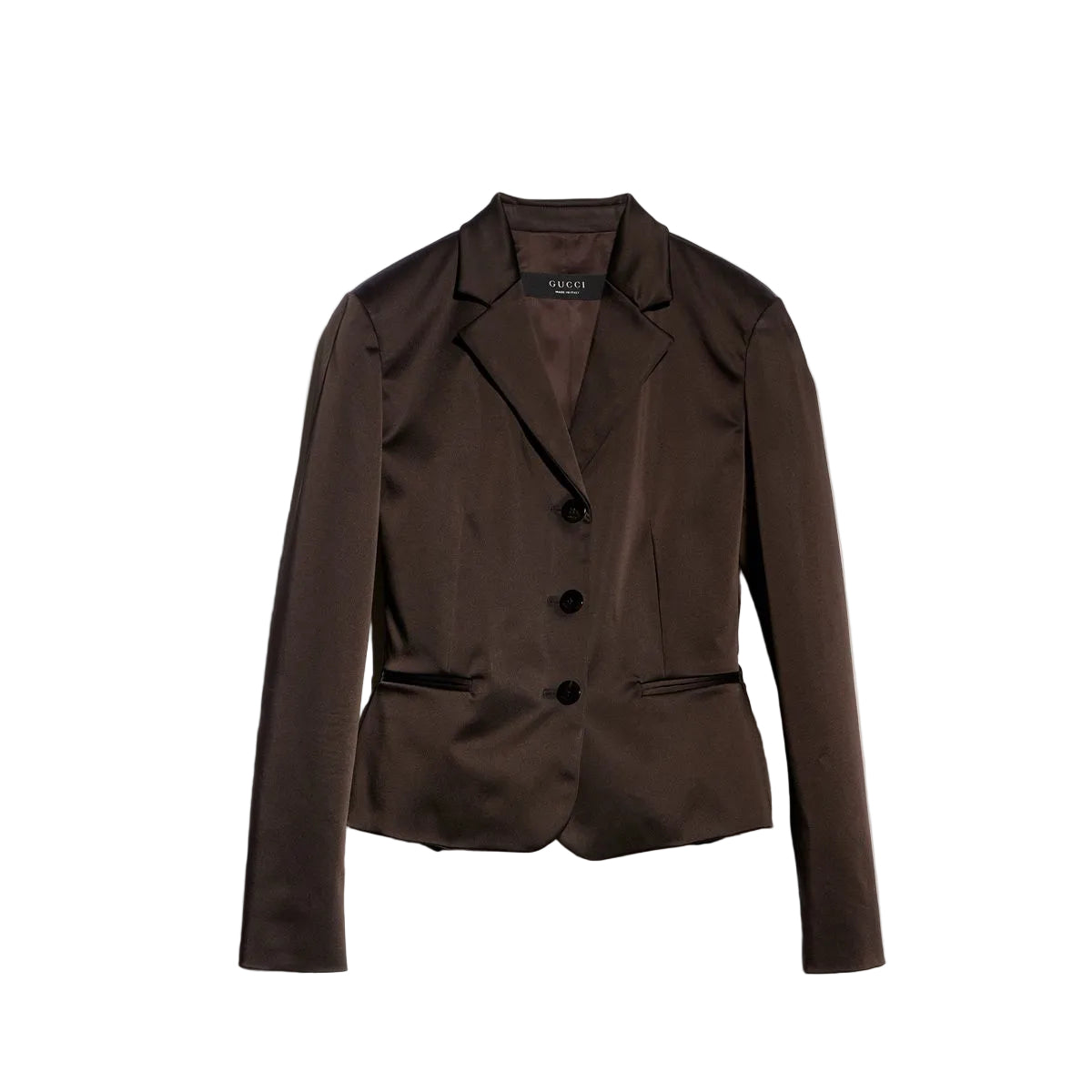 Stretch acetate duchesse jacket-GUCCI-313494-42-Verso