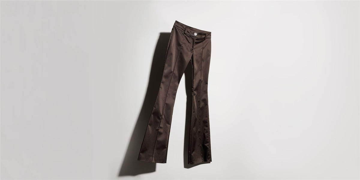 Stretch acetate duchesse pants-GUCCI-Verso