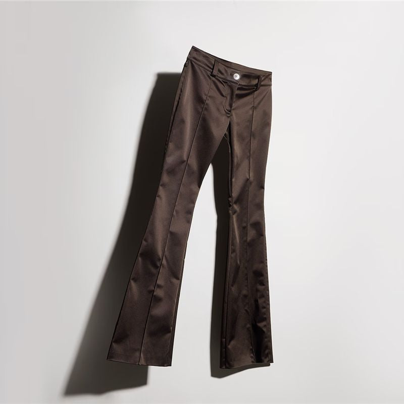 Stretch acetate duchesse pants-GUCCI-Verso