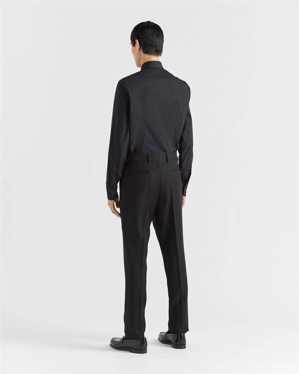 STRETCH COTTON SHIRT-PRADA-Verso