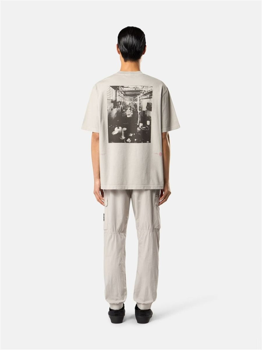 Stretch cotton tela 'paracadute'-STONE ISLAND-Verso