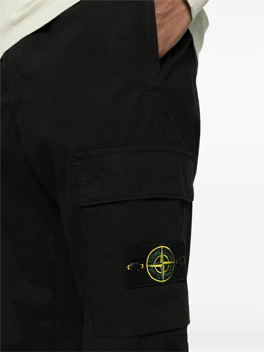 Stretch cotton tela 'paracadute'-STONE ISLAND-Verso