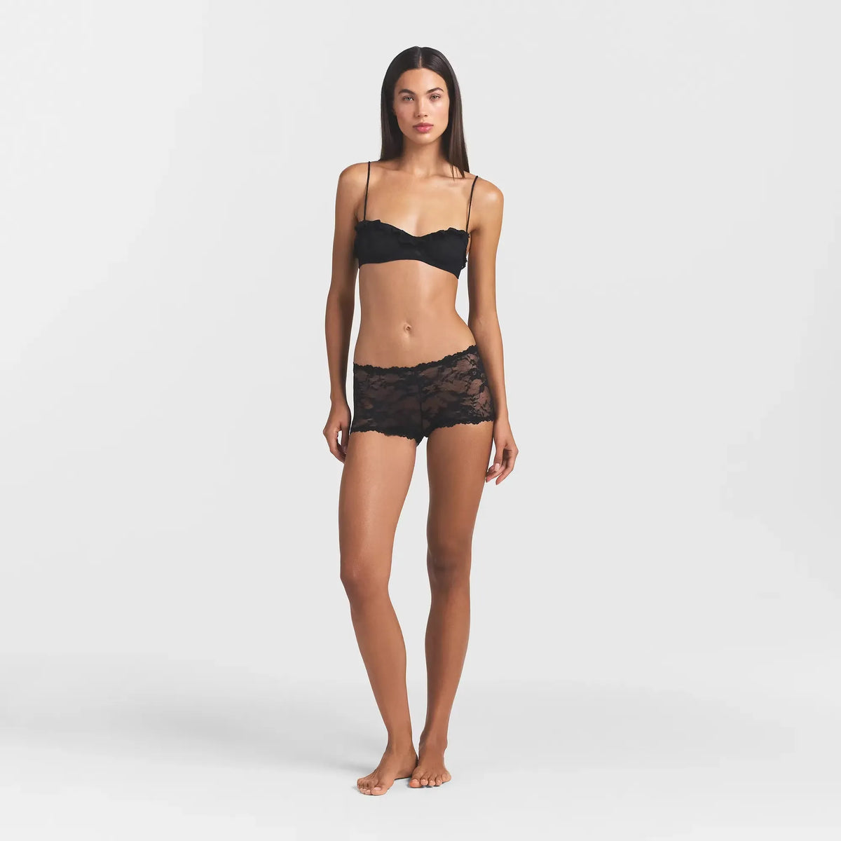 Stretch Lace Boy Short-SKIMS-Verso