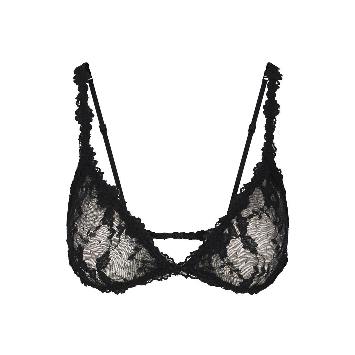 Stretch Lace Triangle Bralette-SKIMS-316428-XXS-Verso