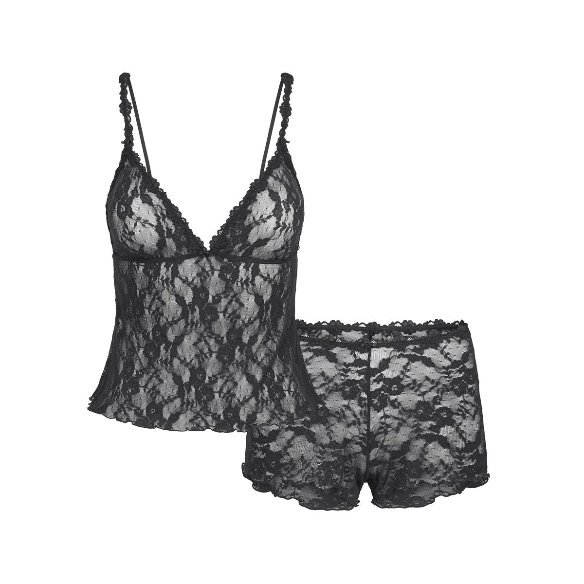 Stretch Lace Triangle Cami and Short Set-SKIMS-316431-XXS-Verso