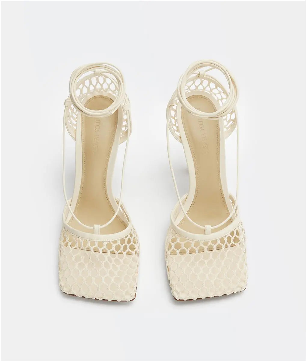 STRETCH LACE-UP SANDAL BOTTEGA VENETA