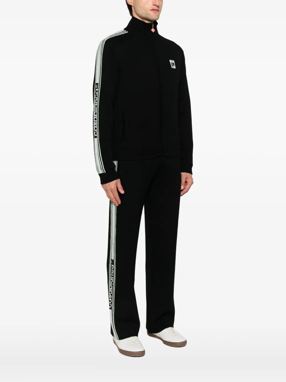 Stripe-detail sweatshirt-CASABLANCA-Verso