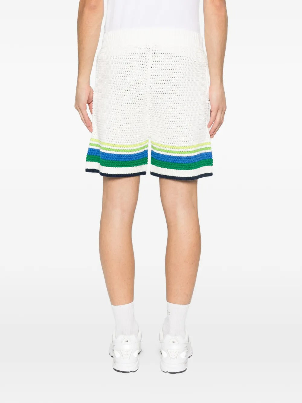 Stripe Knitted Shorts-CASABLANCA-Verso