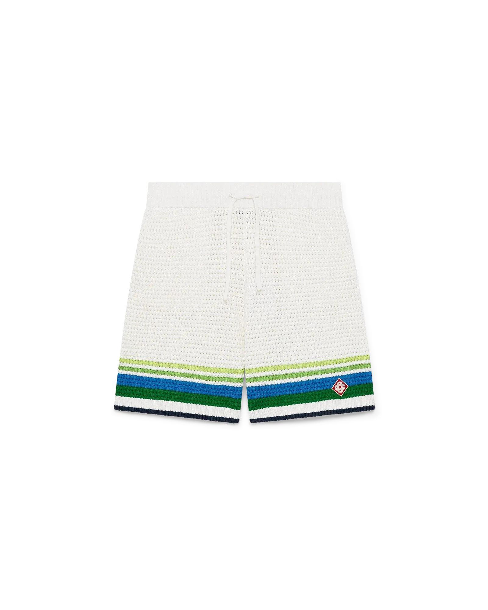 Stripe knitted shorts-CASABLANCA-Verso