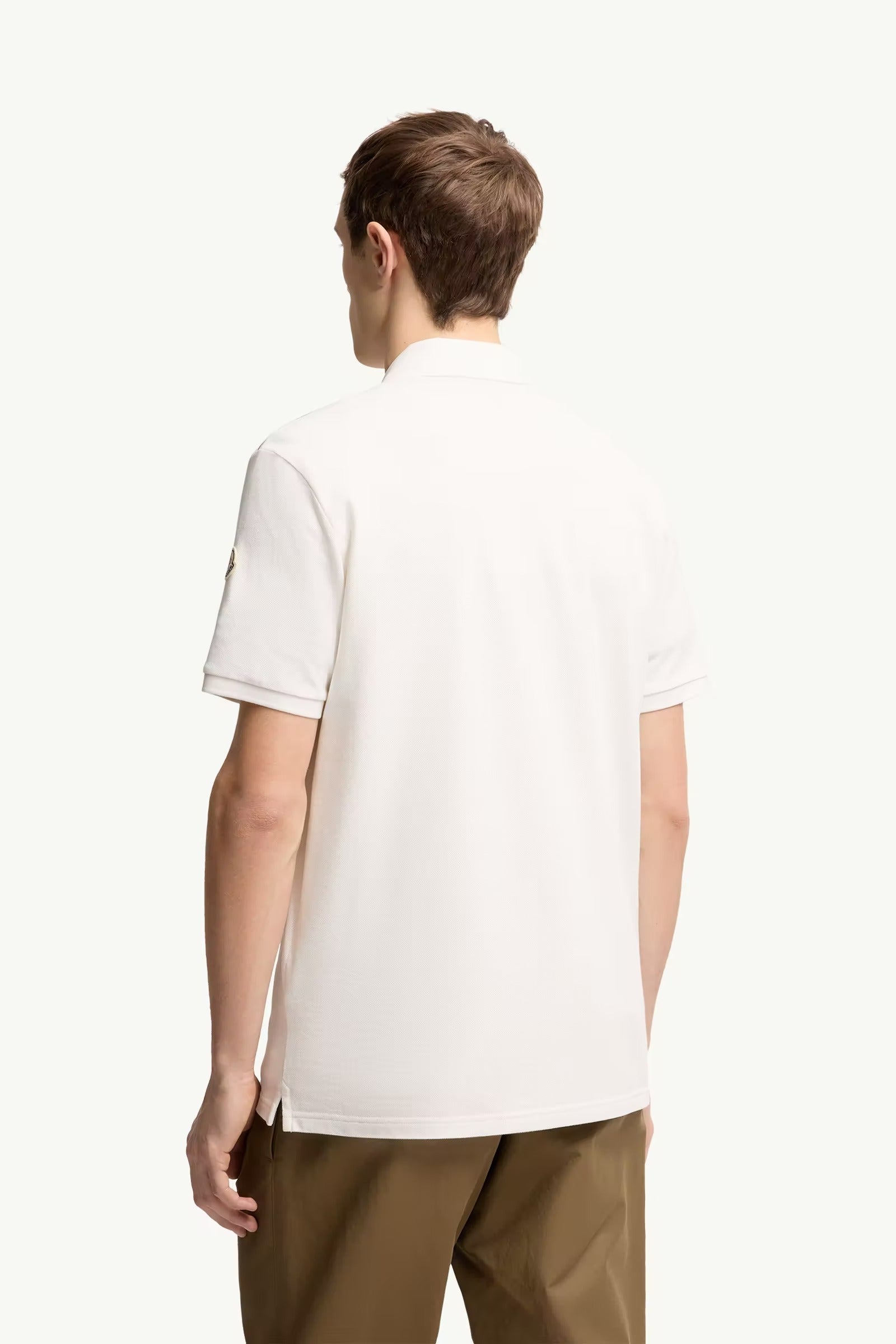 Stripe Polo Shirt-MONCLER-Verso