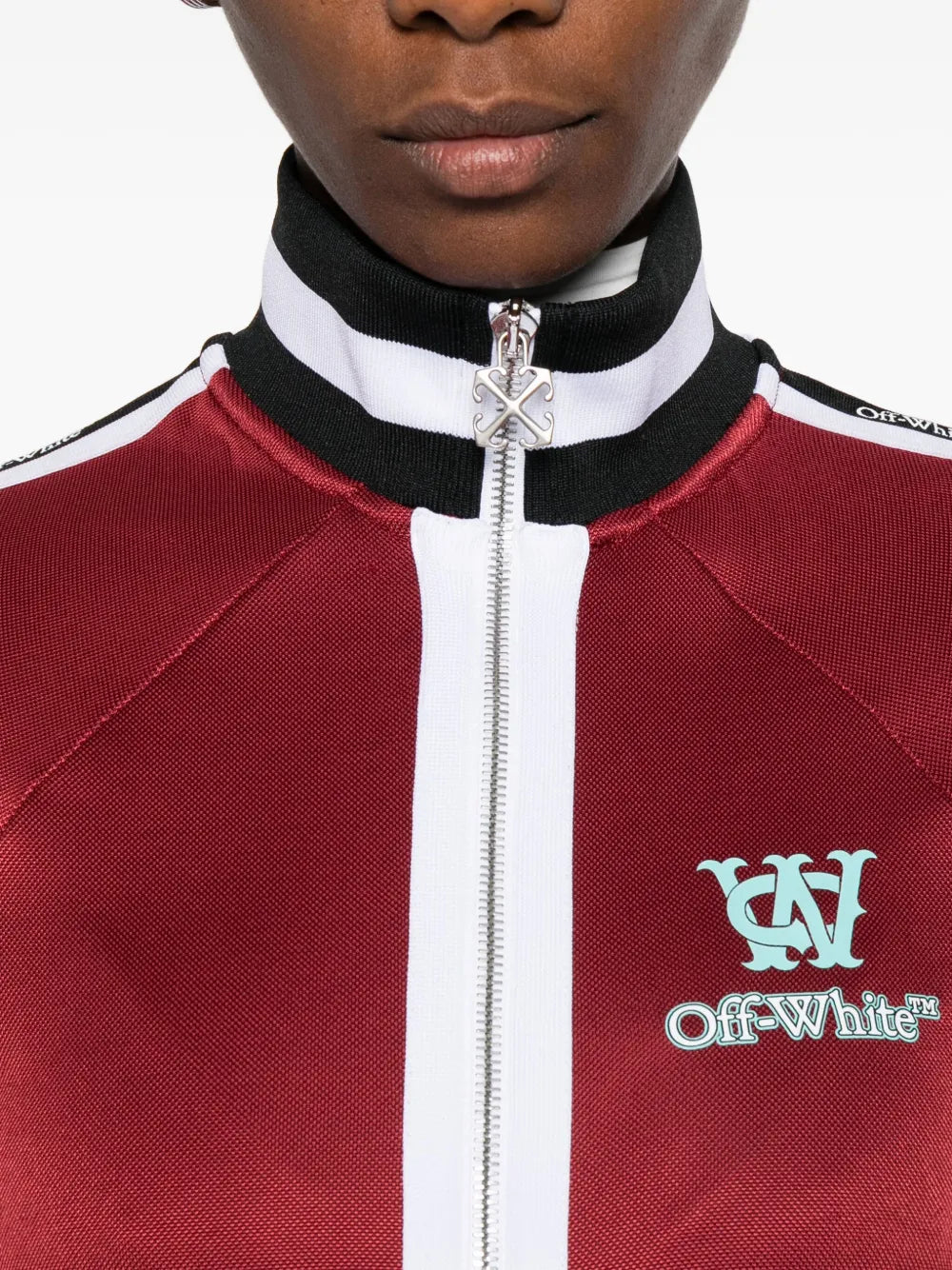 Stripe-trim track jacket-OFF-WHITE-Verso