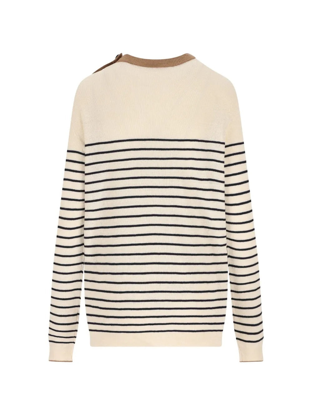 Striped Button-detail Sweater-PRADA-Verso
