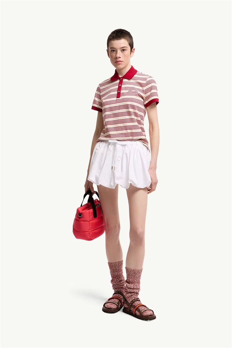 Striped cotton polo shirt-MONCLER-Verso