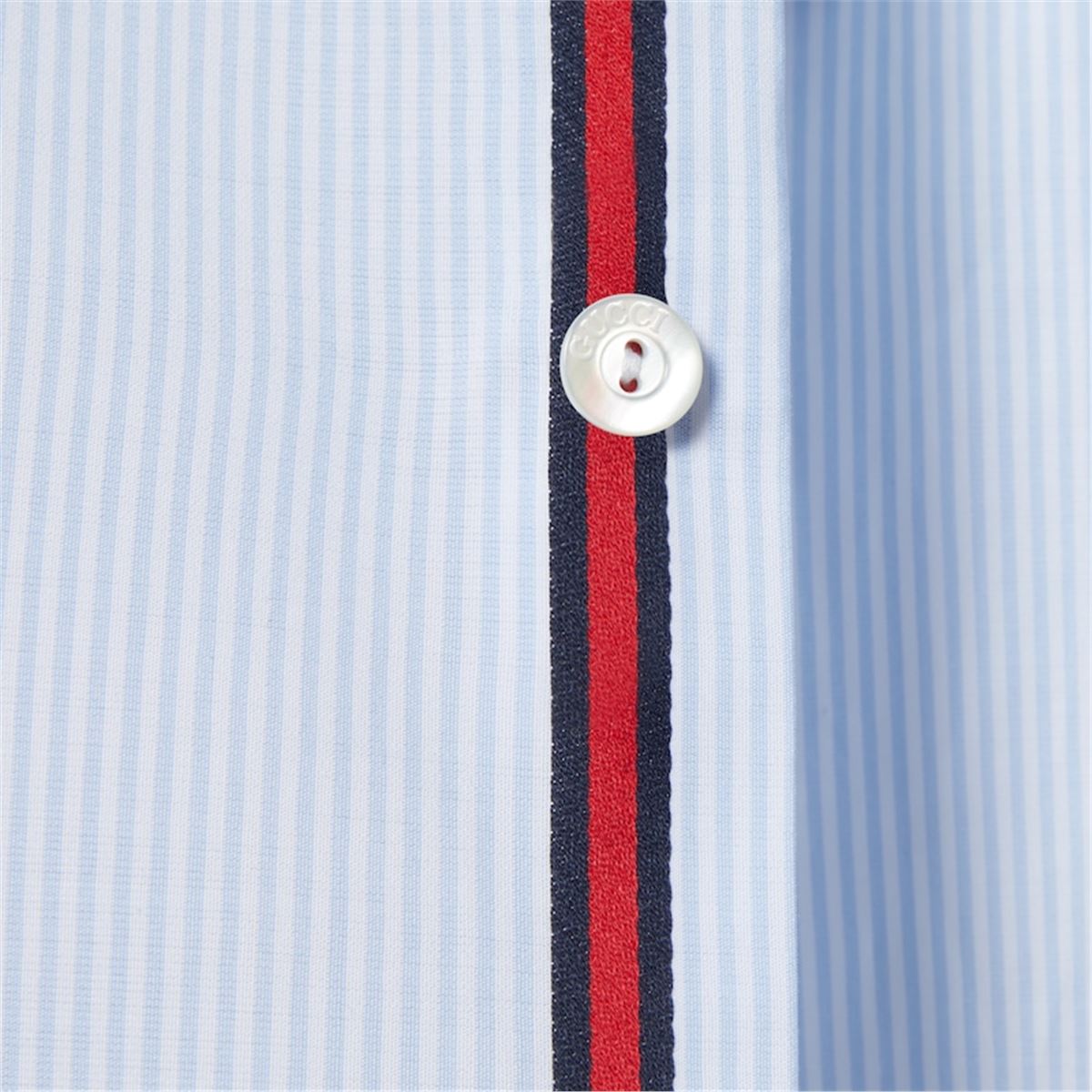 STRIPED COTTON POPLIN SHIRT-GUCCI-Verso