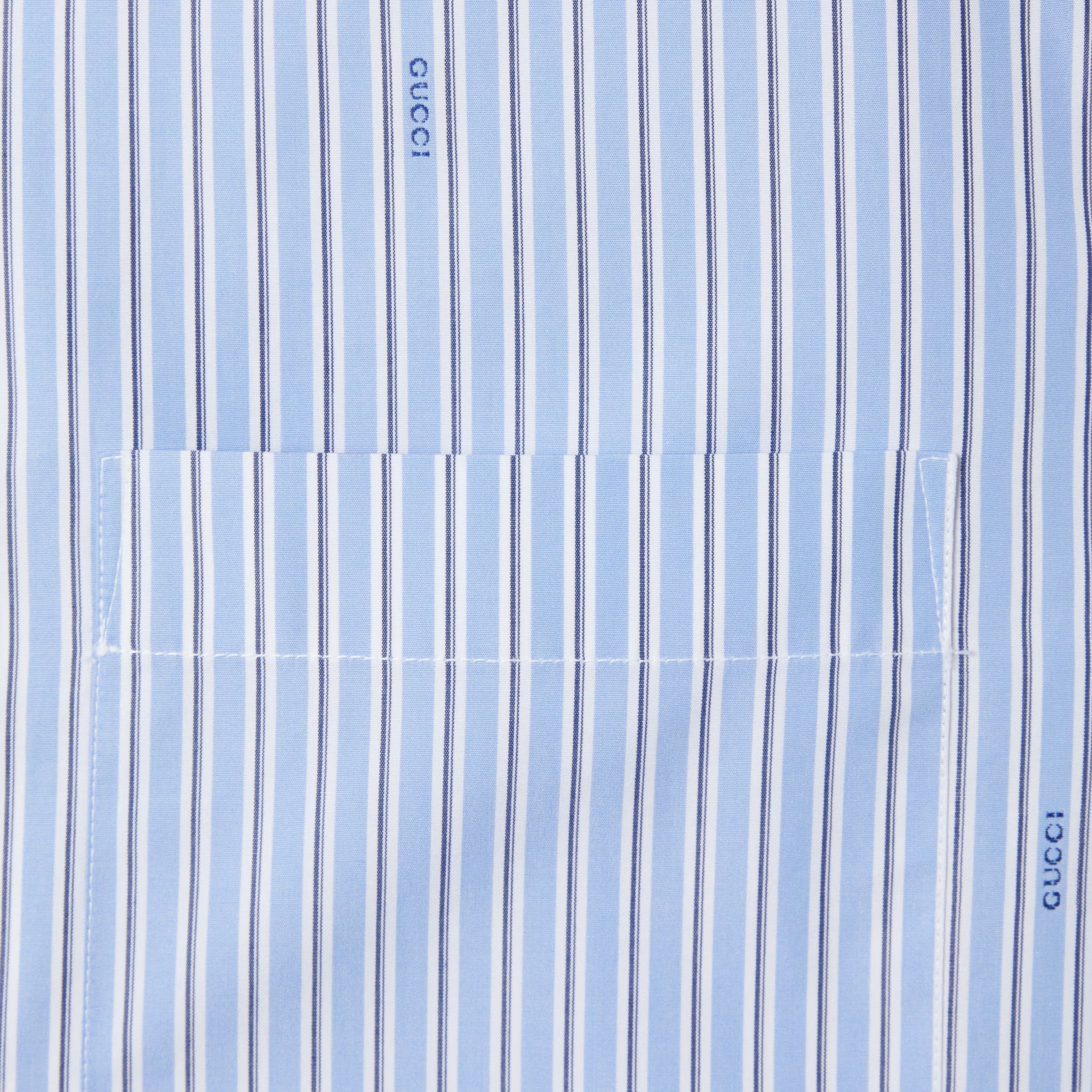 Striped cotton poplin shirt-GUCCI-Verso