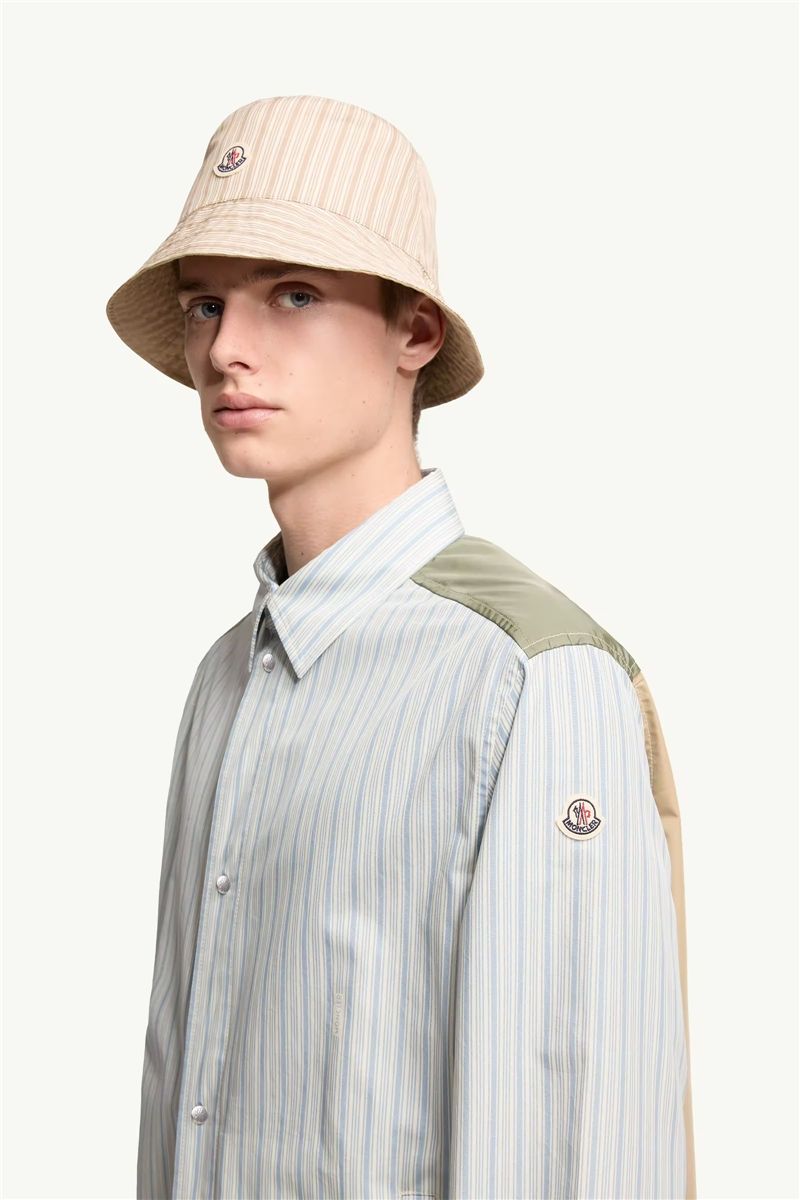 Striped Cotton Poplin Shirt-MONCLER-Verso