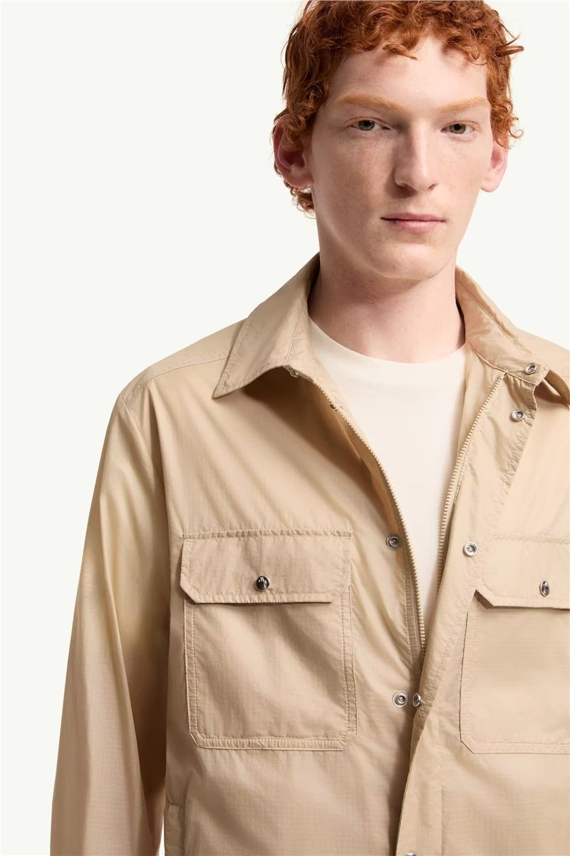 Striped cotton poplin shirt-MONCLER-Verso